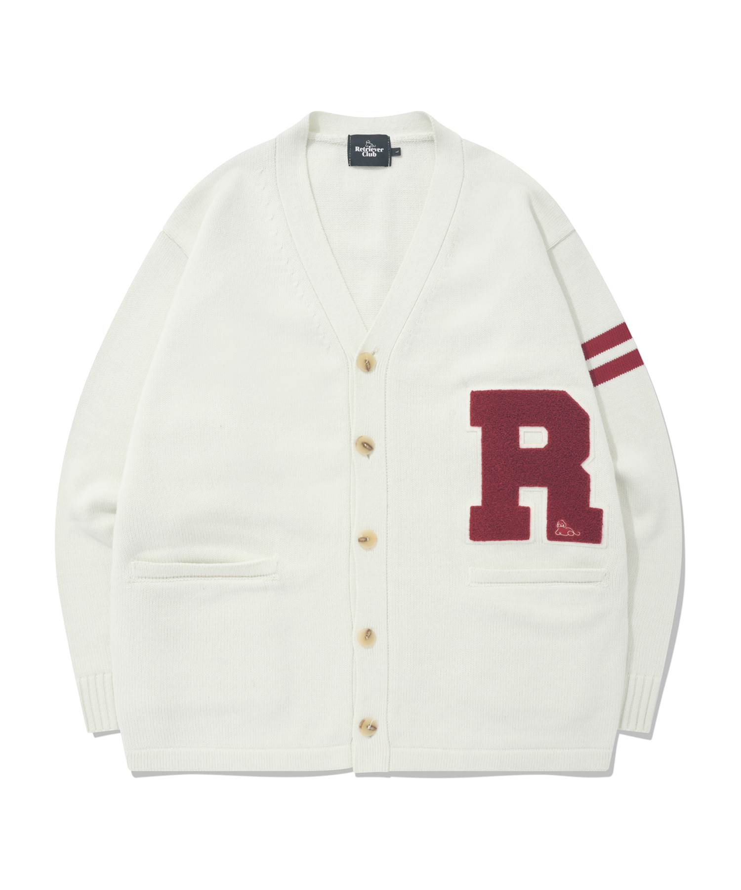 R BOUCLE CARDIGAN [OFF WHITE]