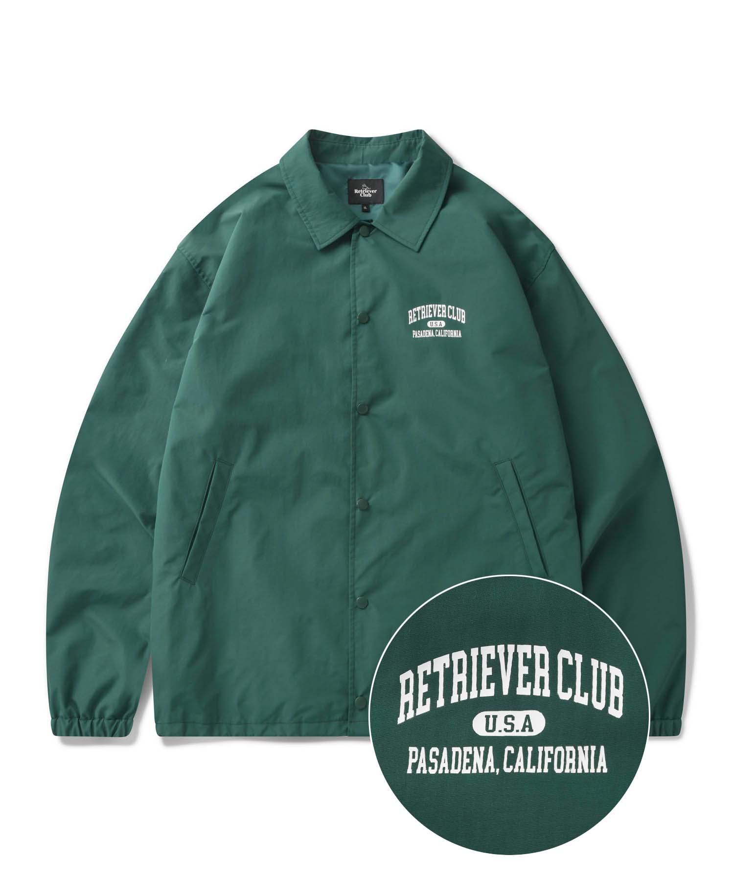 COLLEGE ARCH COACH JACKET [GREEN]