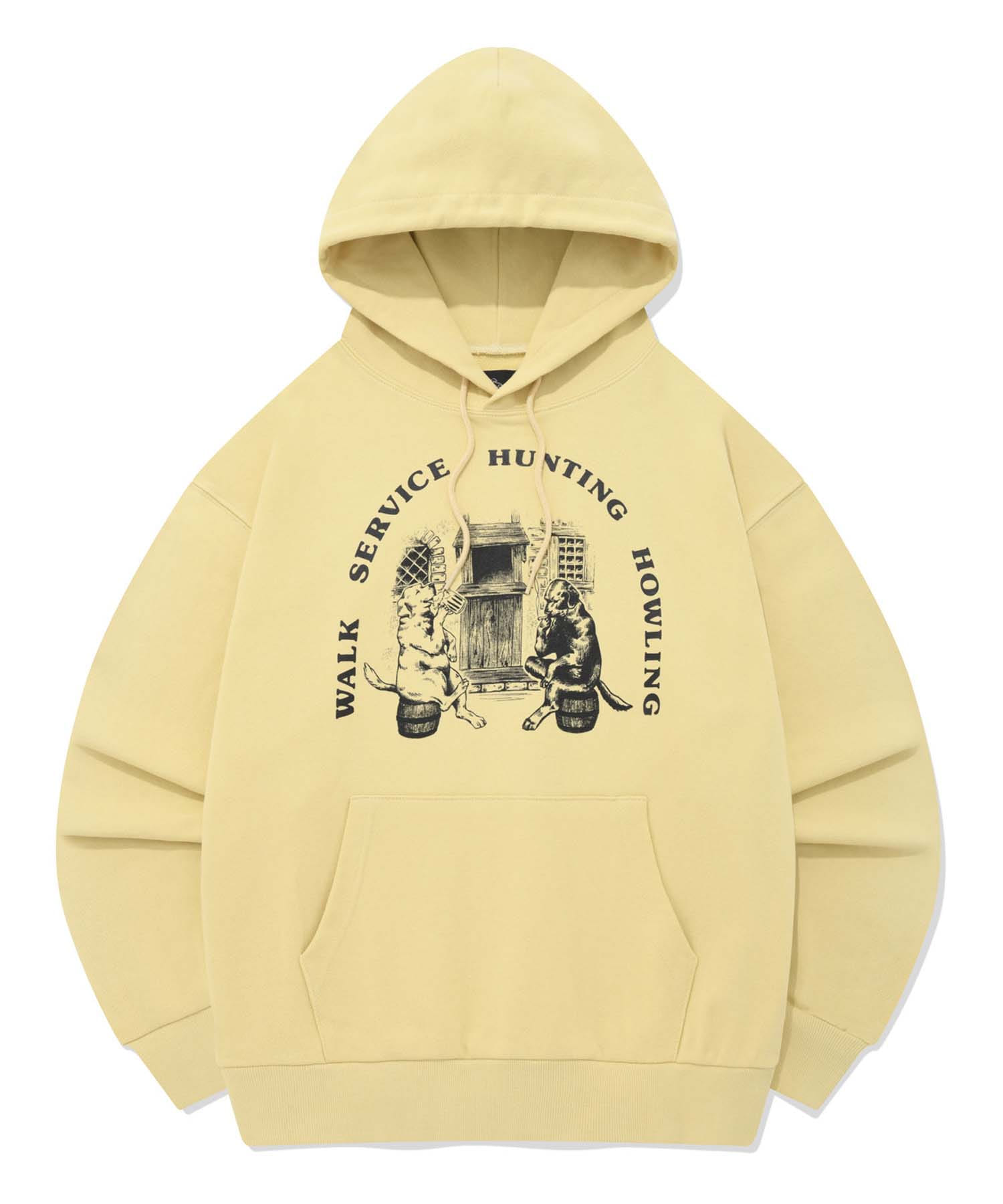 TWO DOGS HOODIE [BUTTER]
