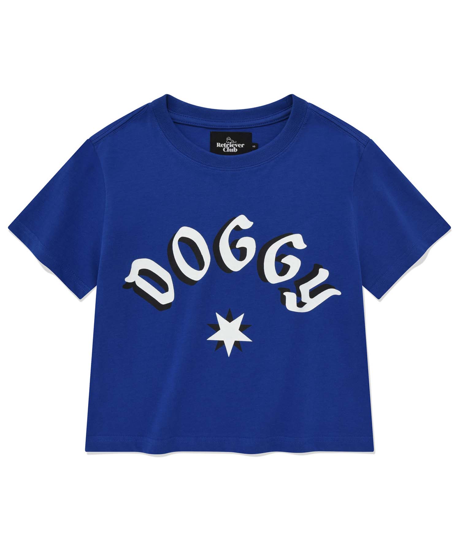 DOGGY STAR CROP TEE [BLUE]
